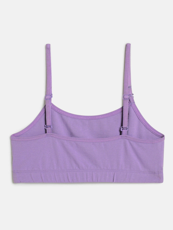 Girls Beginner Bra with Removable Straps, Pack of 3