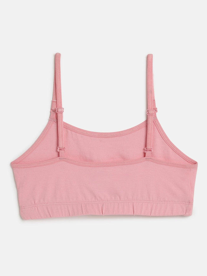 Girls Beginner Bra with Removable Straps, Pack of 3