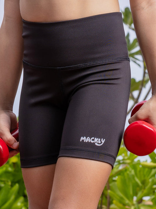 GIRLS BIKER SHORTS - BLACK