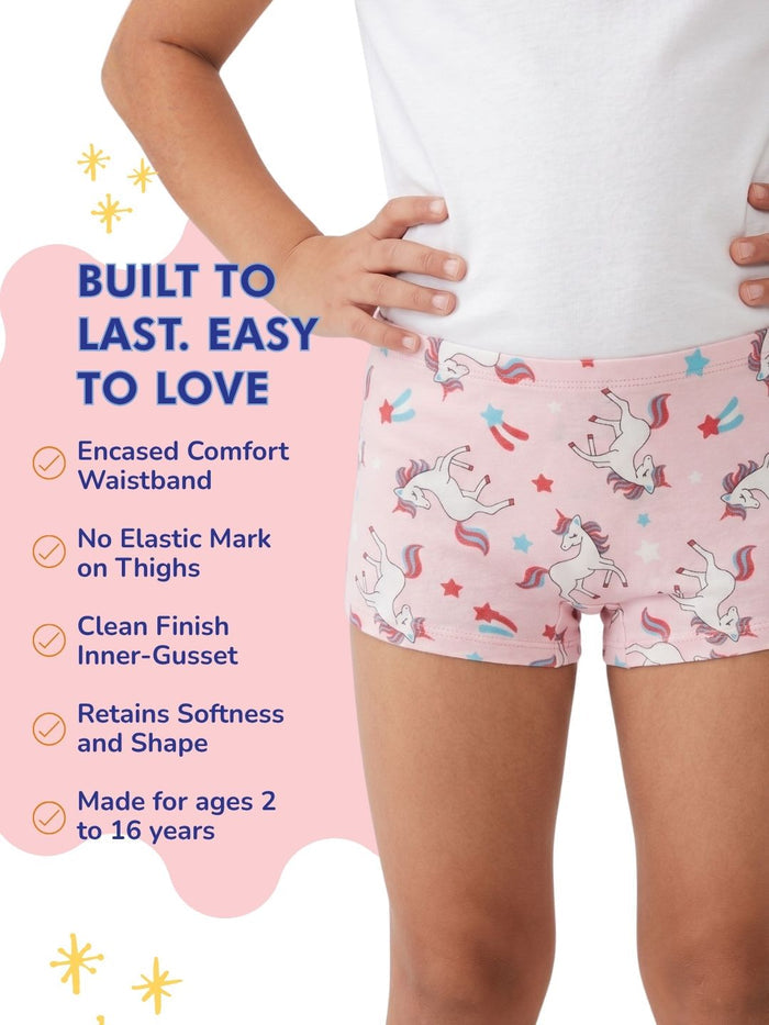 Girls Boxers - Pack of 3