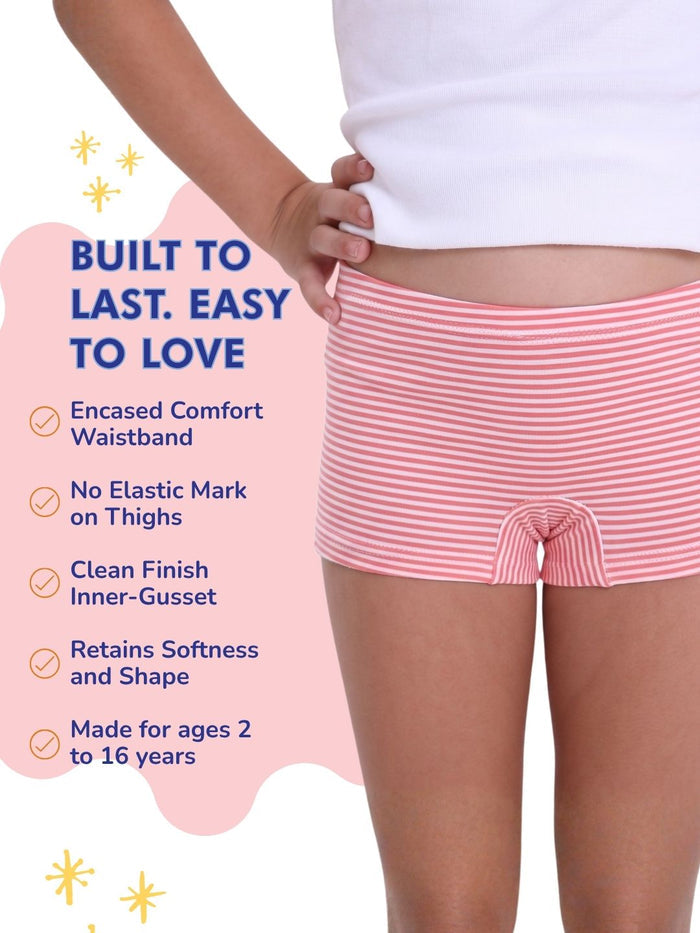 Girls Boxers - Pack of 3