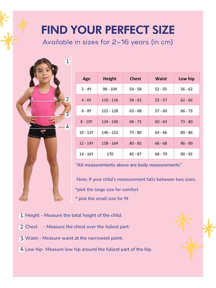 Girls Boxers - Pack of 3