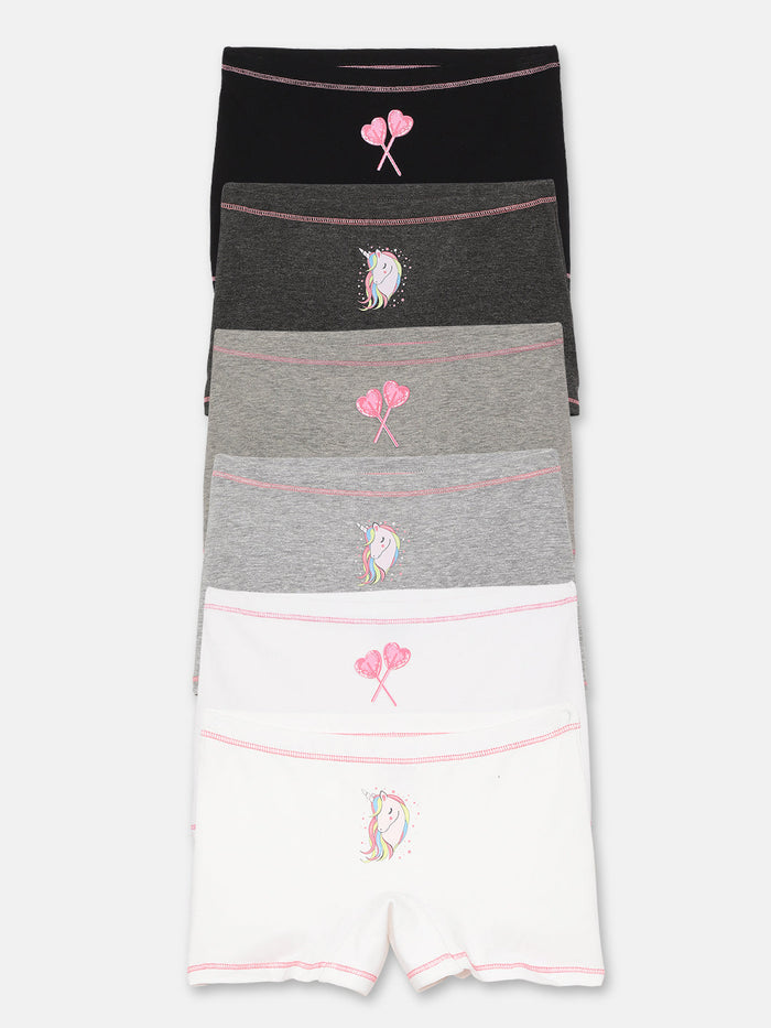 Girls Boxers - Pack of 6