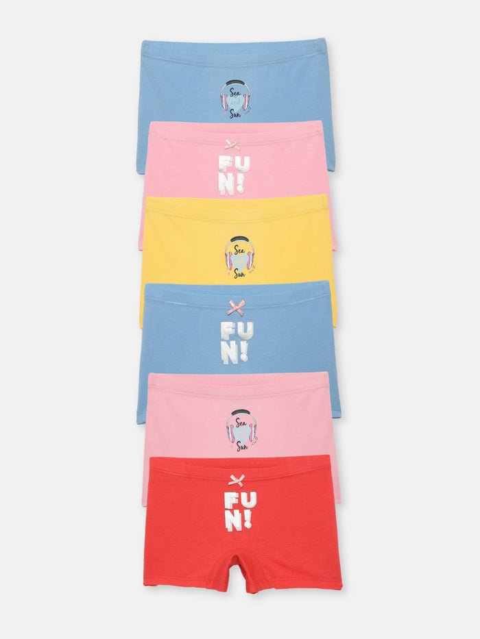 Girls Boxers - Pack of 6