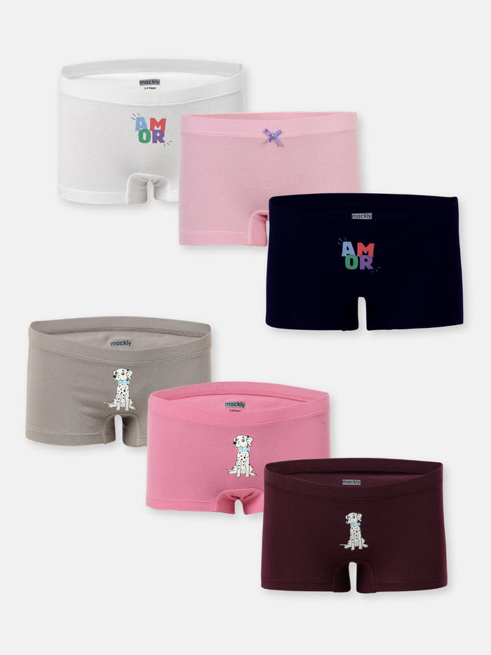 Girls Boxers - Pack of 6