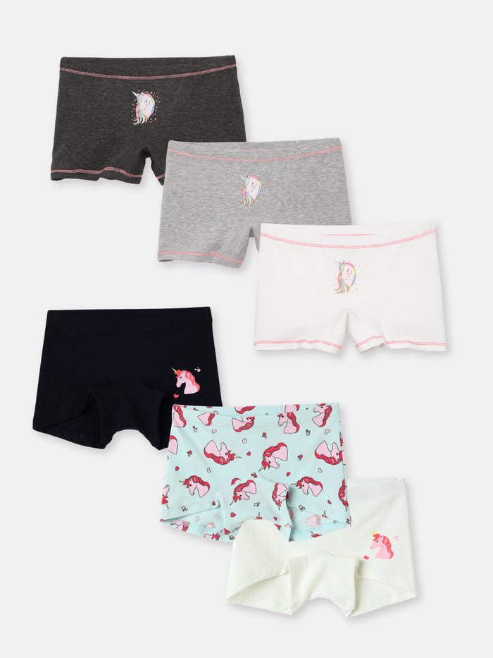 Girls Boxers - Pack of 6