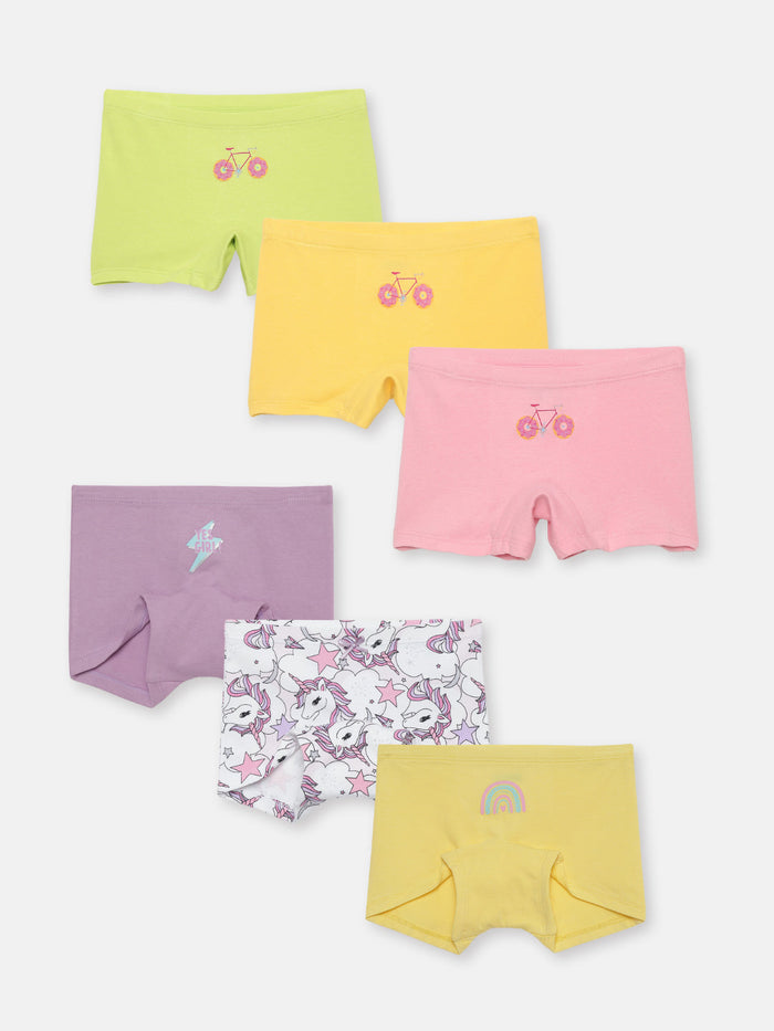 Girls Boxers - Pack of 6