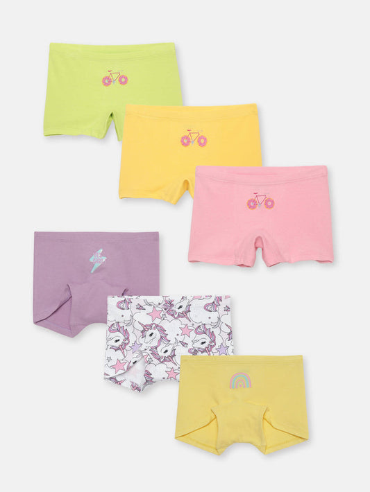 Girls Boxers - Pack of 6