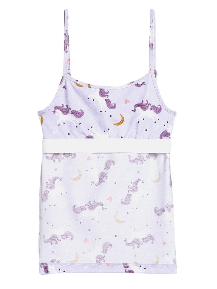 Girls Camisole with In-Built Bra - Pack of 2