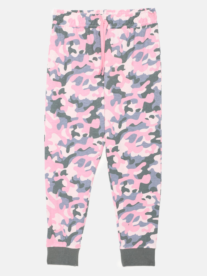Girls Camouflage Printed cotton Pants