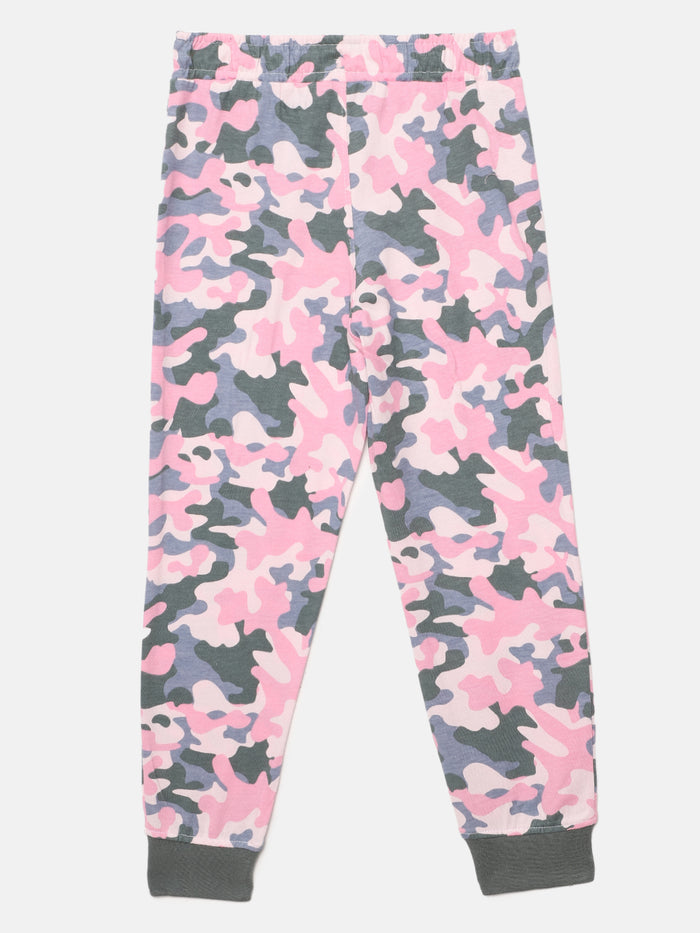 Girls Camouflage Printed cotton Pants
