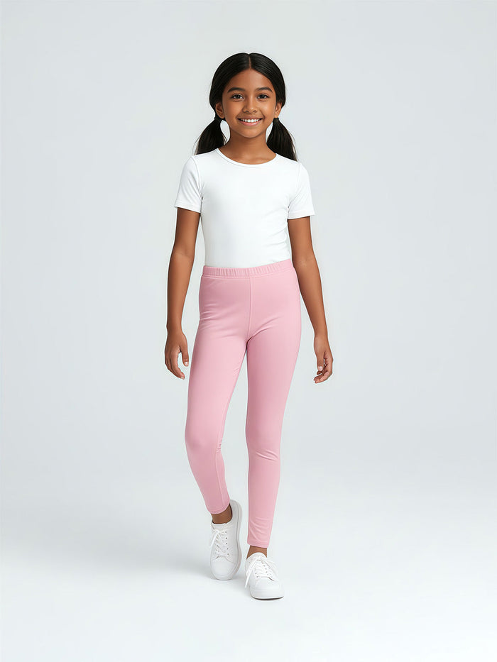 Girls Cotton Leggings - Pack of 2