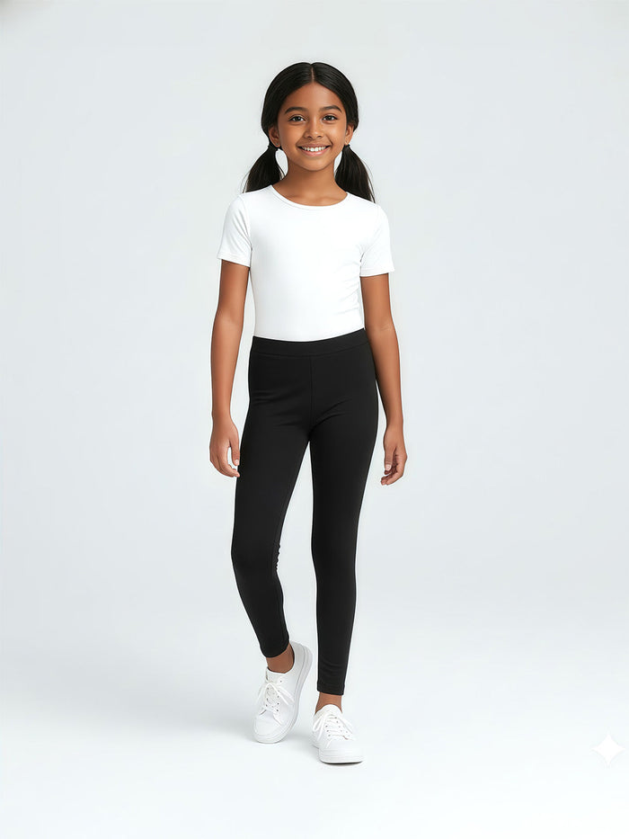 Girls Cotton Leggings - Pack of 3