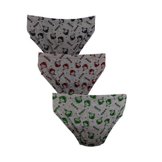 Girls' Dora Printed Briefs – Pack of 3 | Soft Cotton Innerwear by Redrose| BABY-121