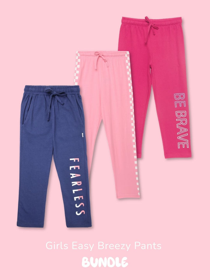 Girls Easy Breezy Pants Pack – Pack of 3