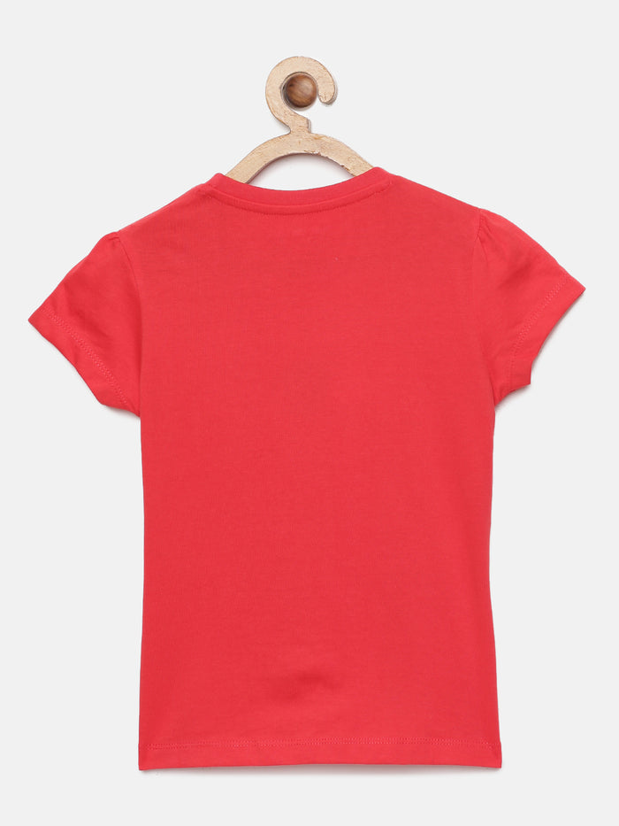 Girls Embroidered Cotton T-Shirt