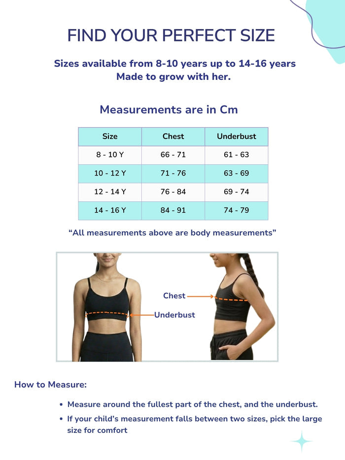 Girls First Bra Crop Top - Leopard AOP