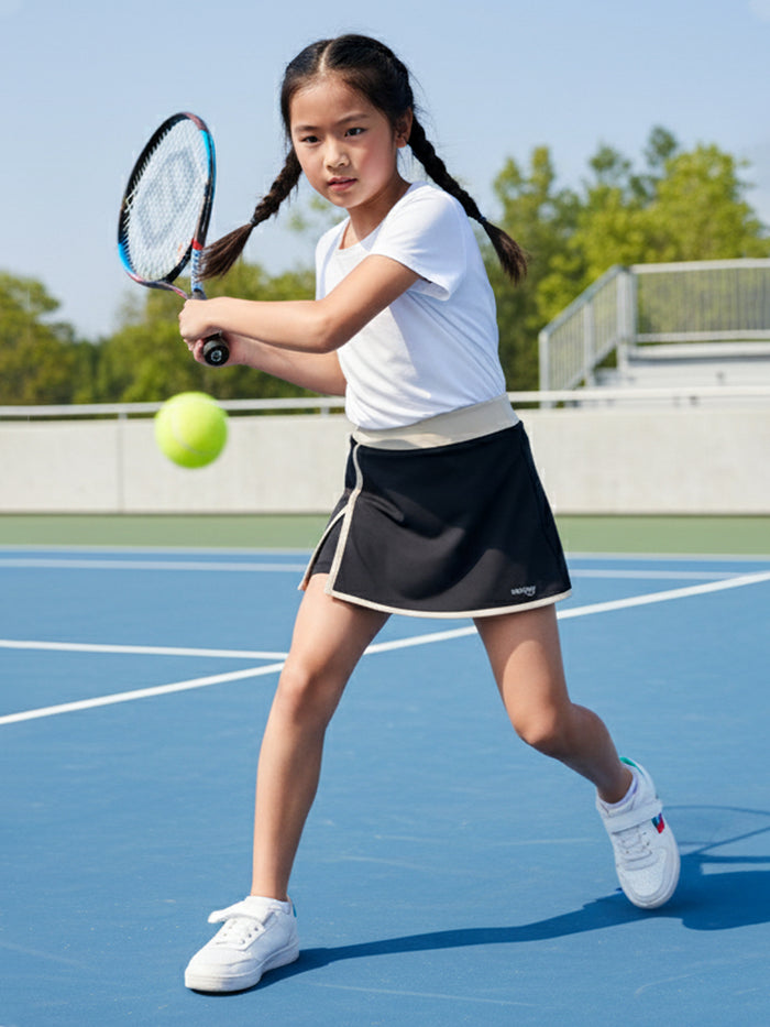 Girls Flextech Matchpoint Skirt - Black