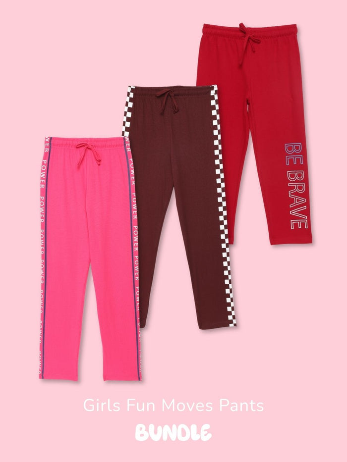 Girls Fun Moves Pants Pack – Pack of 3