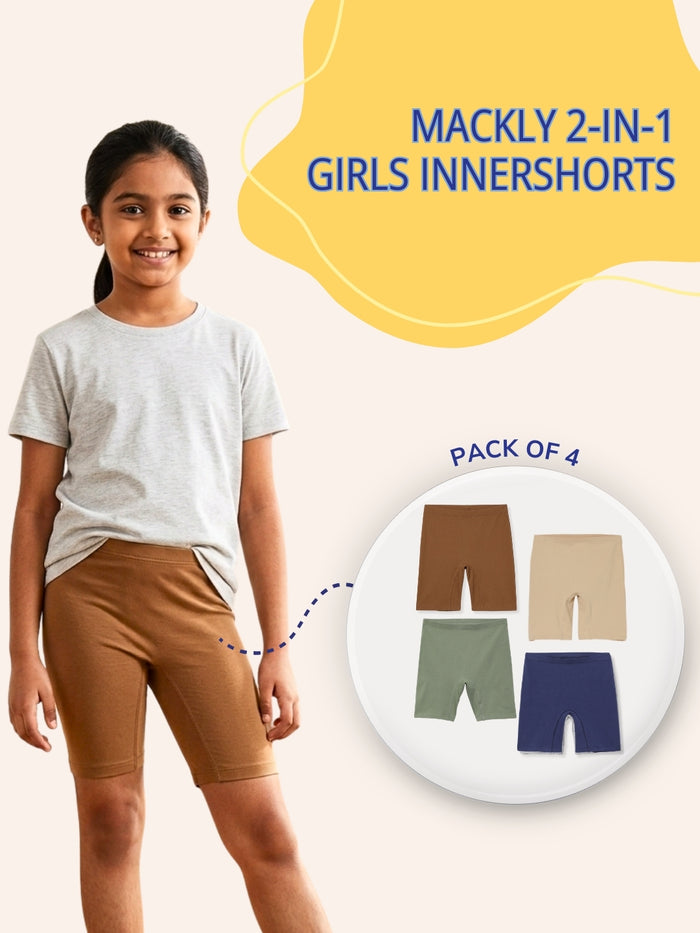 GIRLS INNERSHORTS - Pack of 4