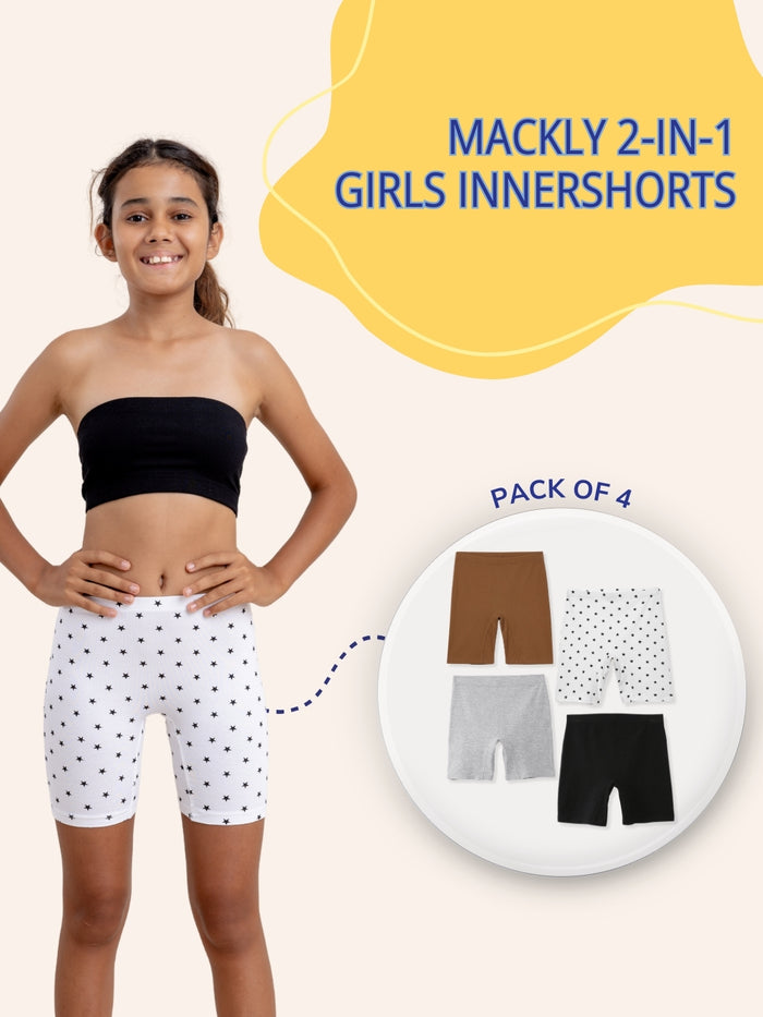 GIRLS INNERSHORTS - Pack of 4
