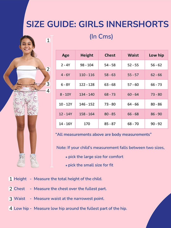 Girls Innershorts - Pack of 6