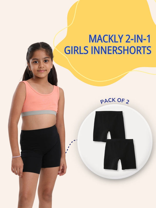 GIRLS INNERSHORTS, BLACK