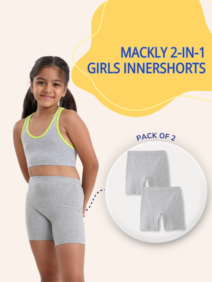 GIRLS INNERSHORTS, GREY