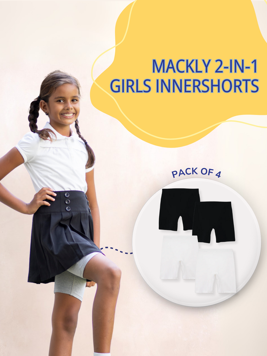 GIRLS INNERSHORTS, PACK OF 4