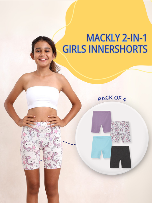 GIRLS INNERSHORTS, PACK OF 4