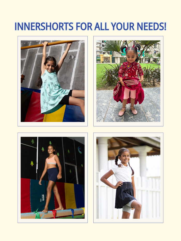Girls Innershorts, Purple/Ice Cream Delight