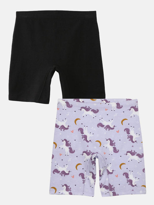 GIRLS INNERSHORTS, UNICORN DREAMS/BLACK