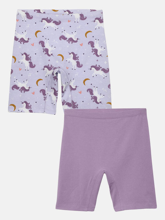 GIRLS INNERSHORTS, UNICORN DREAMS/LAVENDER