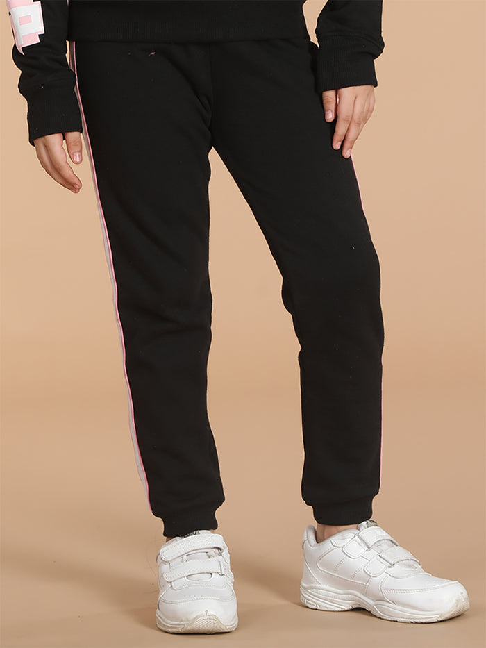 Girls Joggers with Sideseam Tape Detail