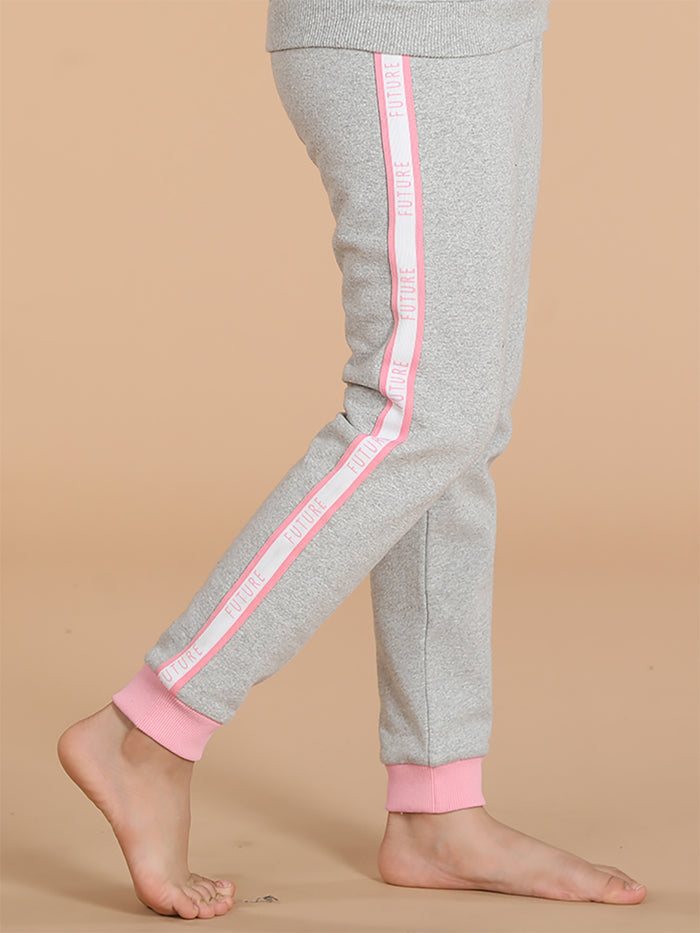 Girls Joggers with Sideseam Tape Detail