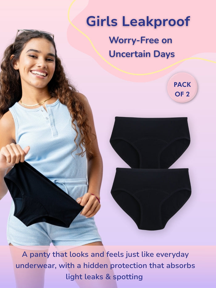 Girls Leak Proof Brief - Pack of 2