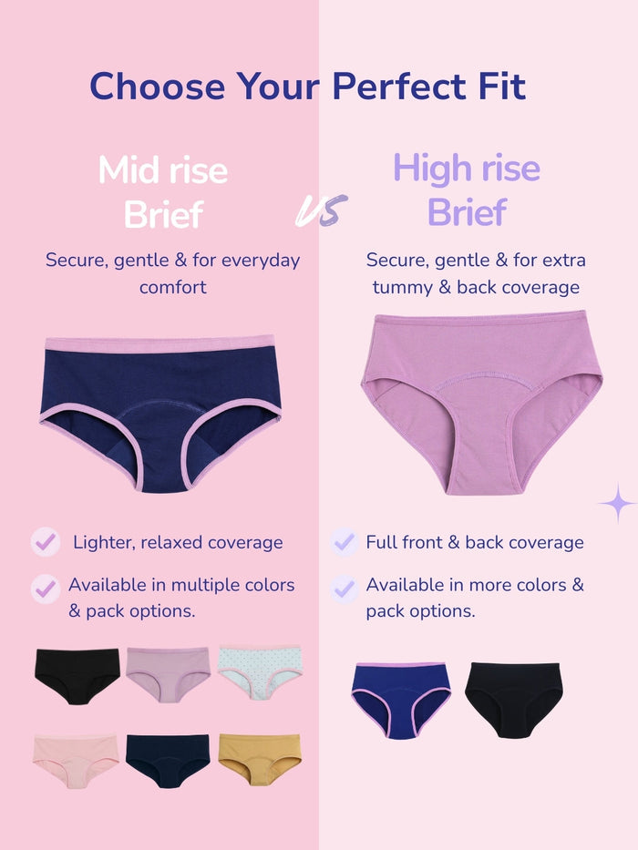 Girls Leak Proof Brief - Pack of 2