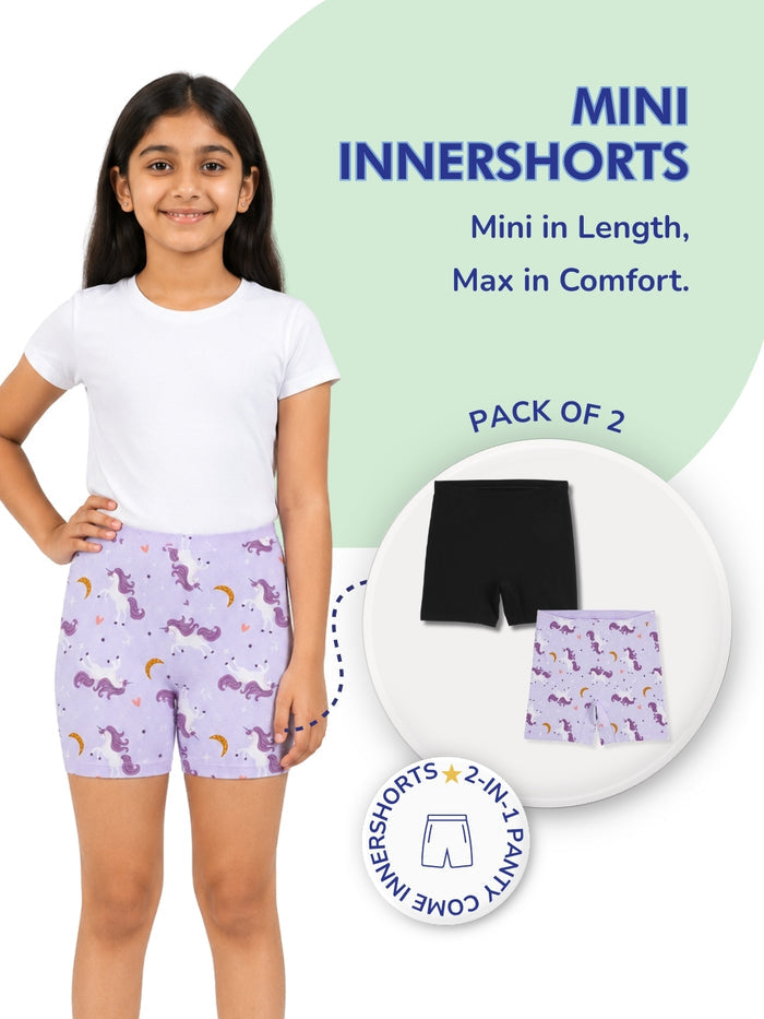 Girls Mini Innershorts - Pack of 2
