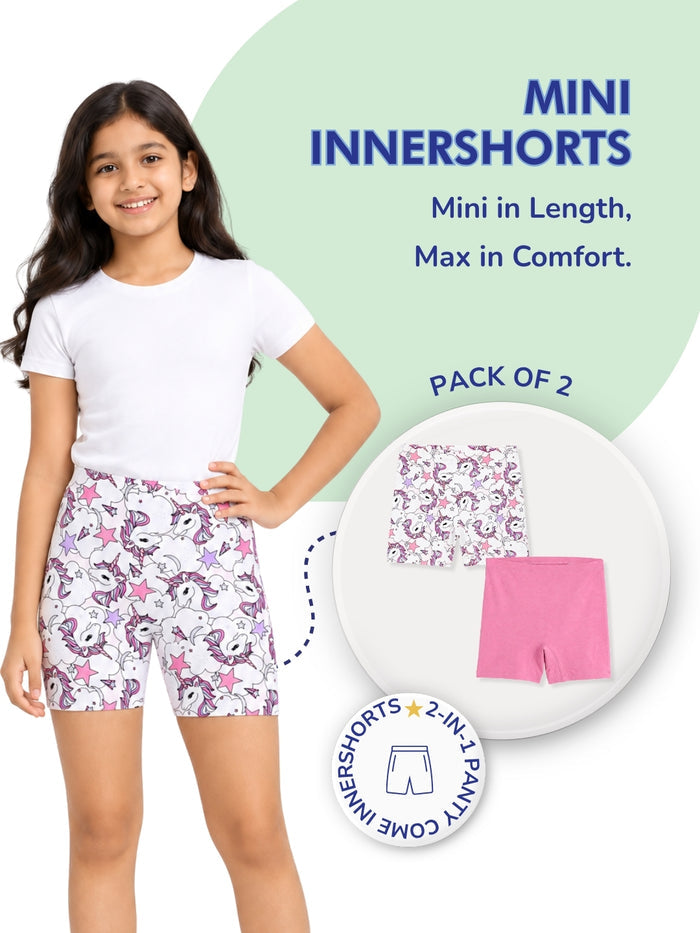 Girls Mini Innershorts - Pack of 2