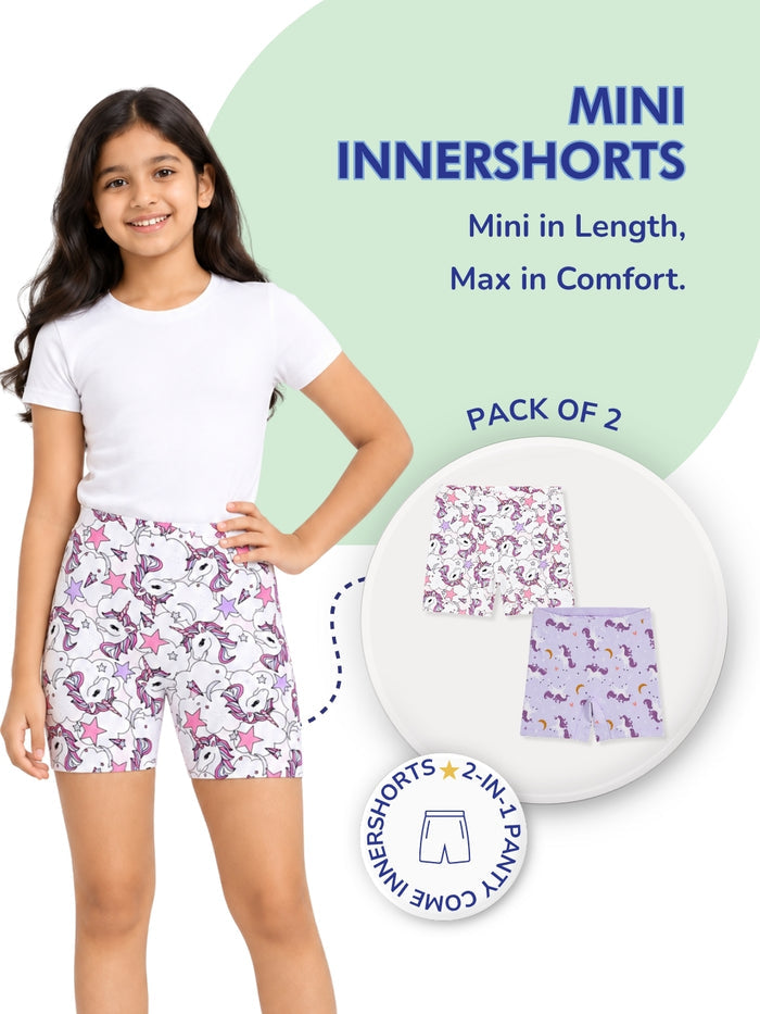 Girls Mini Innershorts - Pack of 2