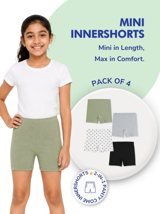 Girls Mini Innershorts - Pack of 4