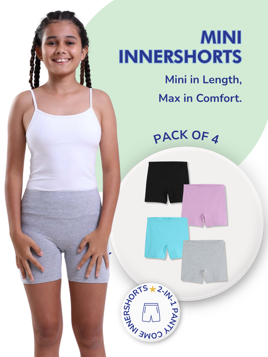 Girls Mini Innershorts - Pack of 4