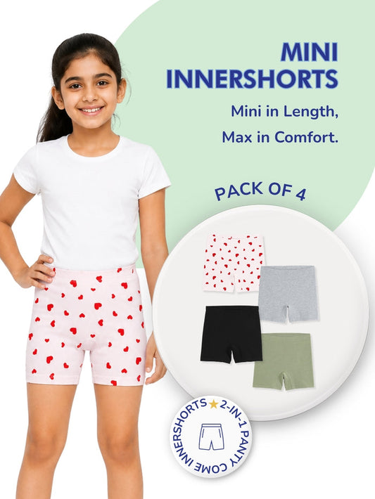 Girls Mini Innershorts - Pack of 4