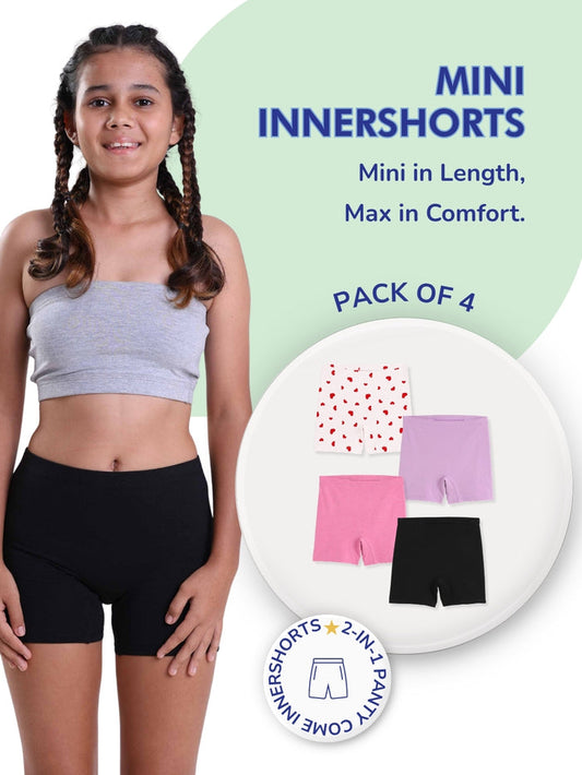 Girls Mini Innershorts - Pack of 4