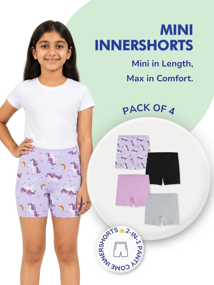 Girls Mini Innershorts - Pack of 4