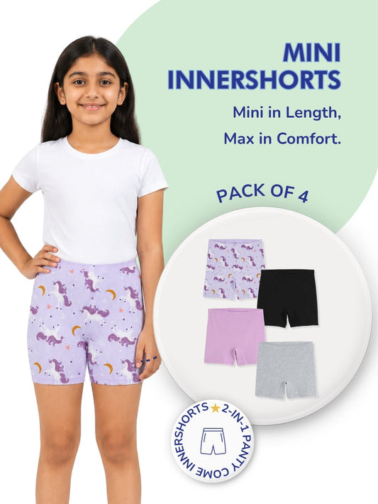 Girls Mini Innershorts - Pack of 4