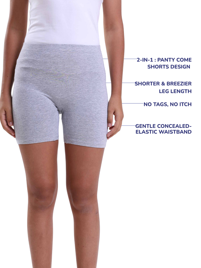 Girls Mini Innershorts – Black & Black