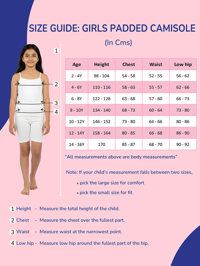 Girls Padded Camisole