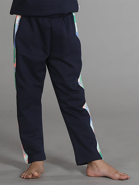 Girls Pant with Side Aop Detail