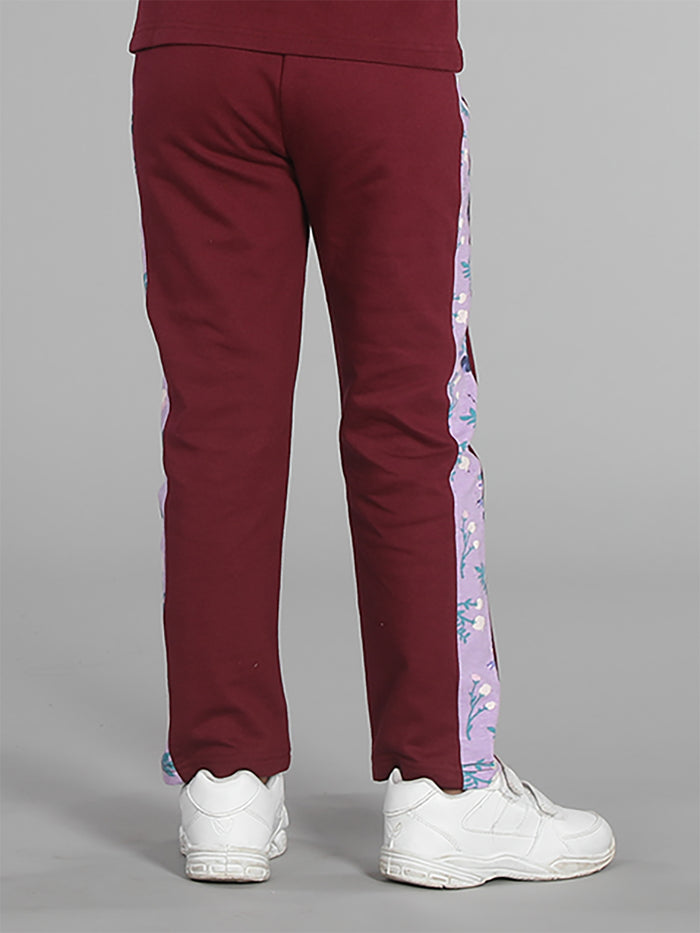 Girls Pant with Side Aop Detail